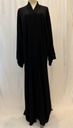 Lined black abaya