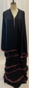 Tassels ruffles abaya