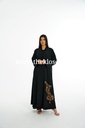 Beaded floral black Abaya