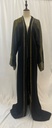 Golden Sheer black Abaya