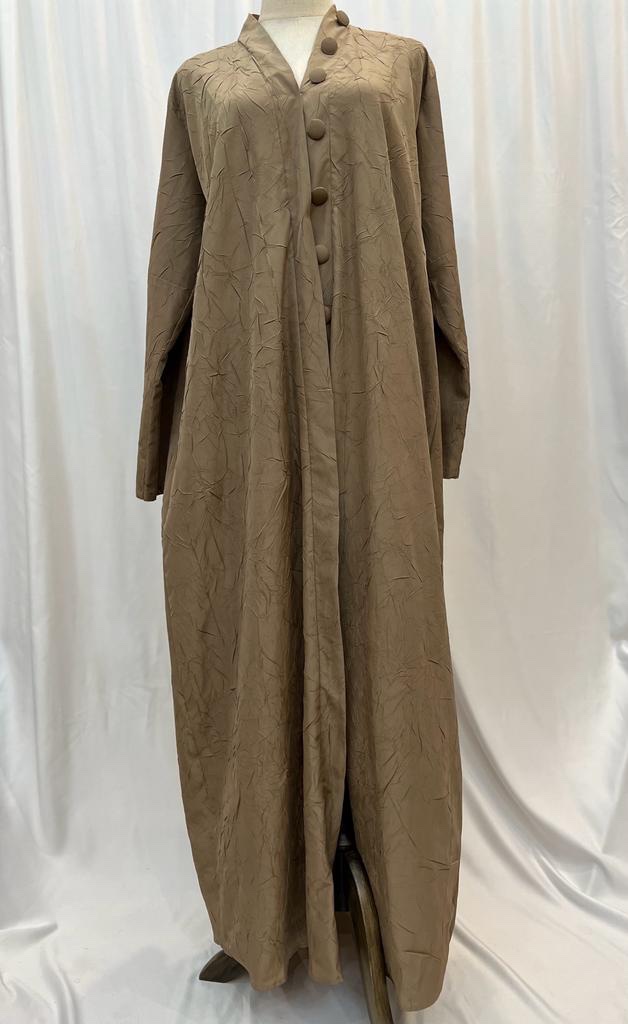Buttons brown Abaya