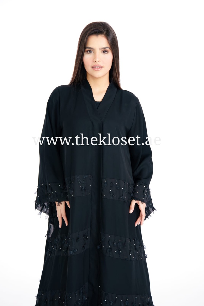 Ruffles & Stones black Abaya