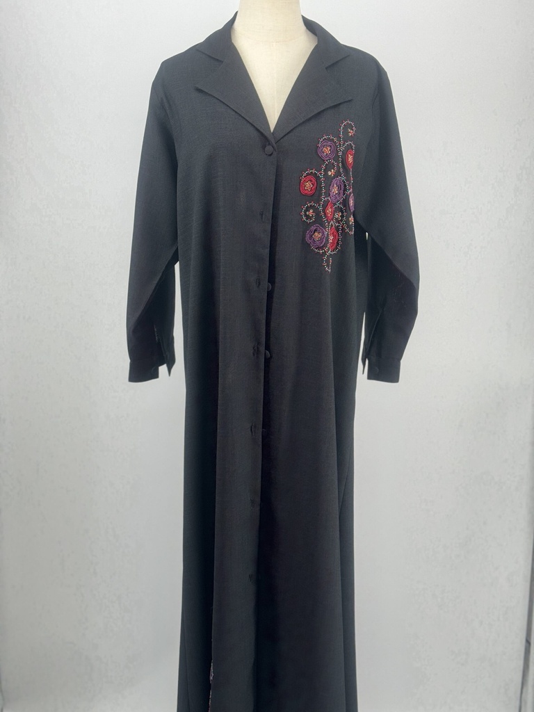 Floral beaded tassels Abaya