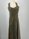 Halter Golden black Dress