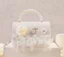 Elegant Handbag Adorned with Luxurious Pearls