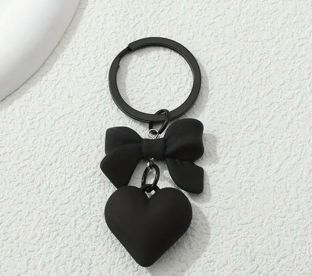 Heart & Bow Keychain