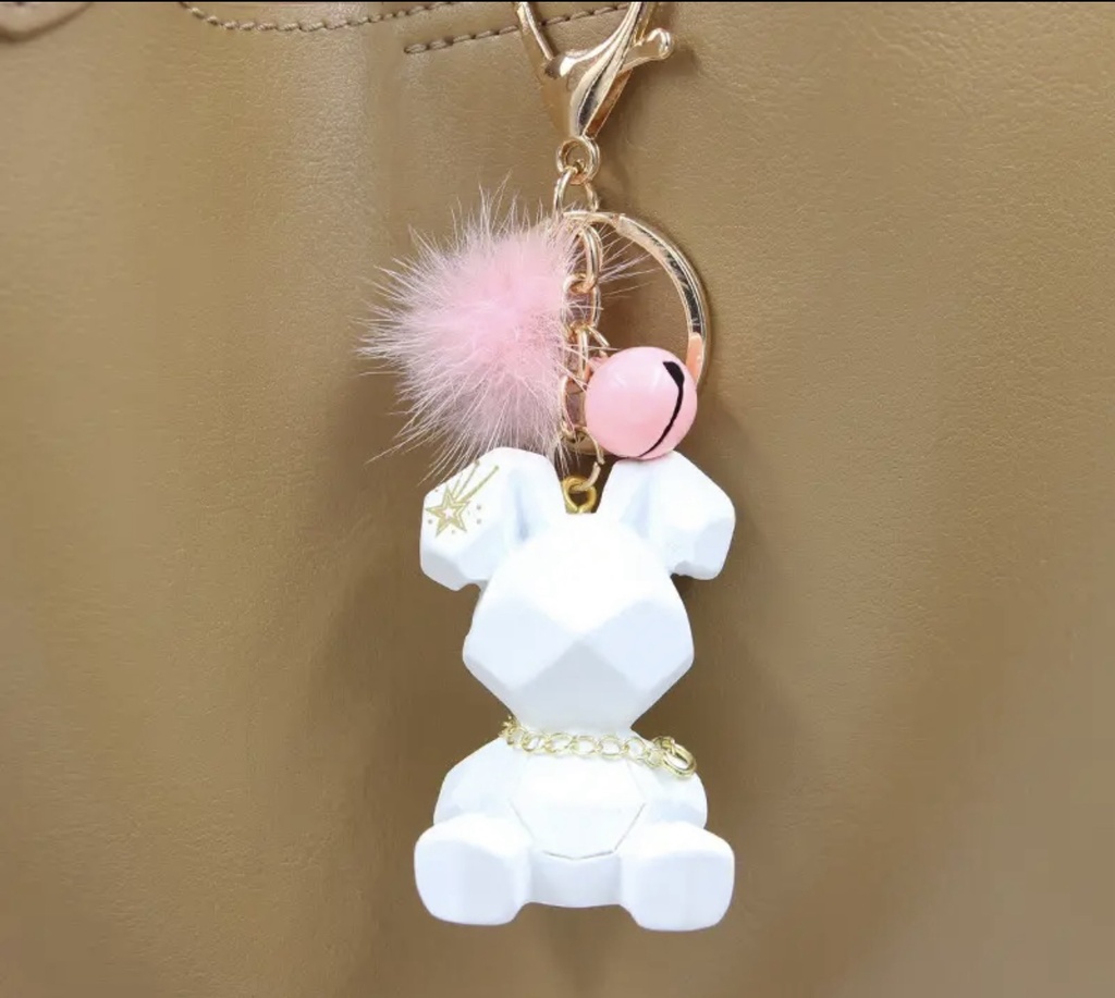 Mink Rabbit Keychain