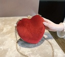Mini Velvety Heart Bag