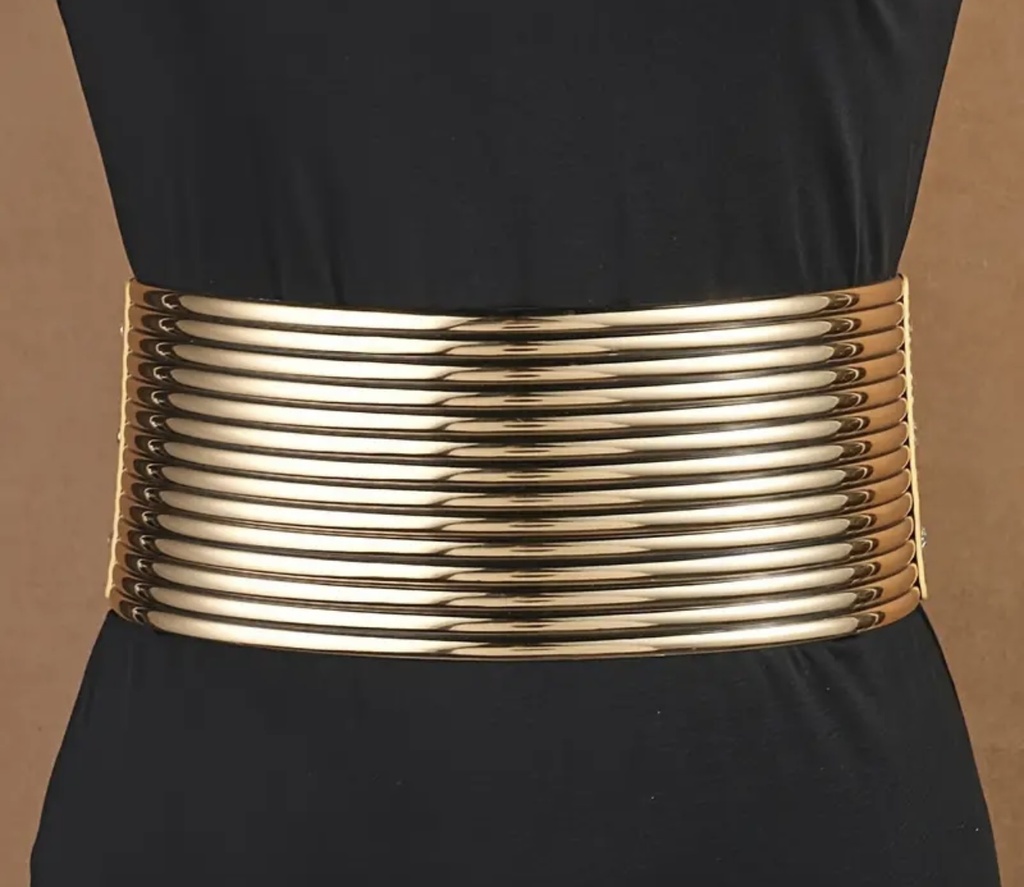 Stylish golden wide Belt