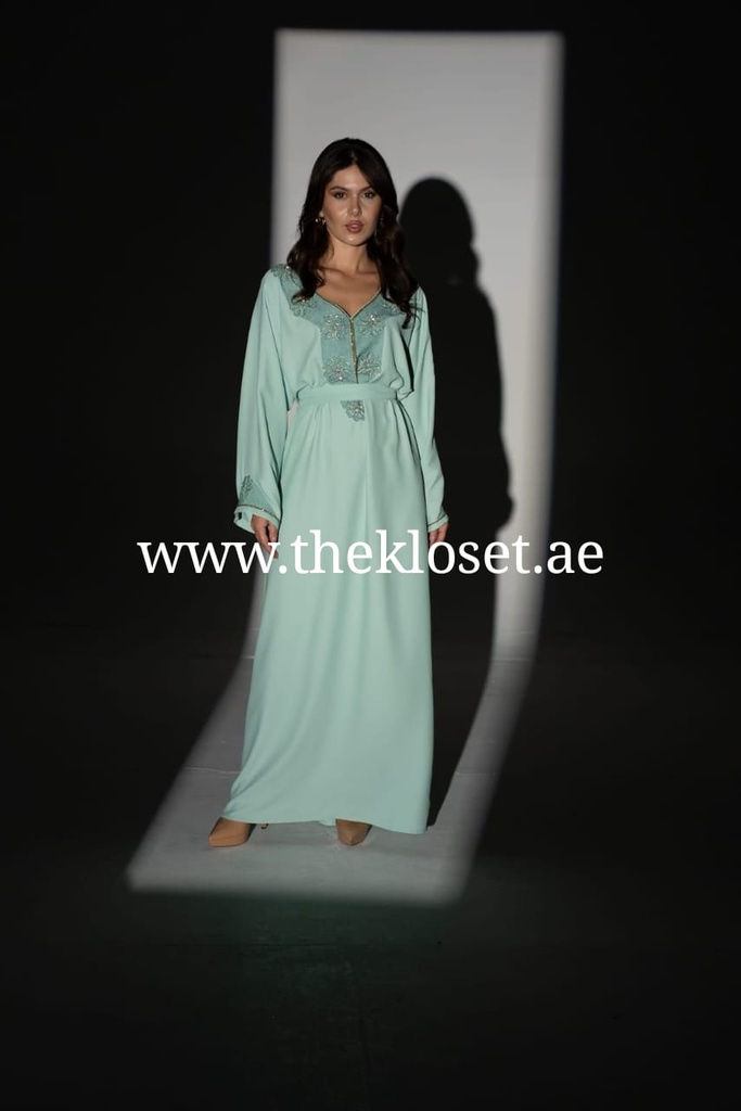 Blue Green Fashion Dress