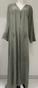 Stylish Beaded Foliage Abaya 