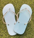 Plain Sky Blue Women Slippers