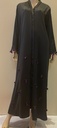 Purple Hand Beaded Emblishments Abaya