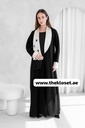 Modern tuxedo style Abaya 