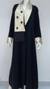 Modern tuxedo style Abaya 