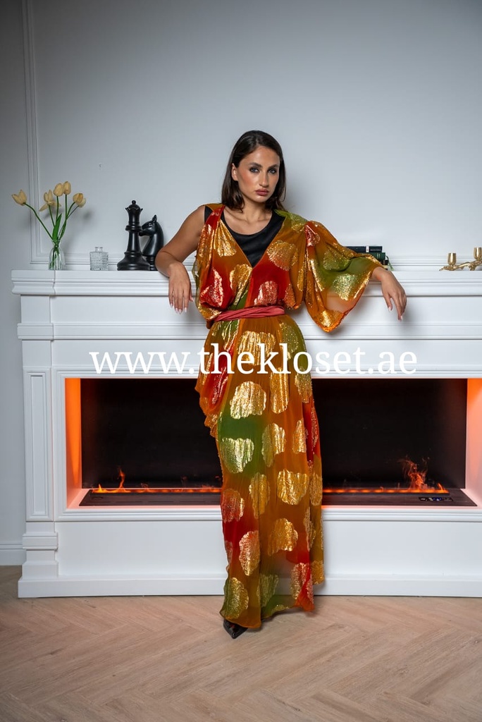 Asymmetric Exquisite Drape Dress