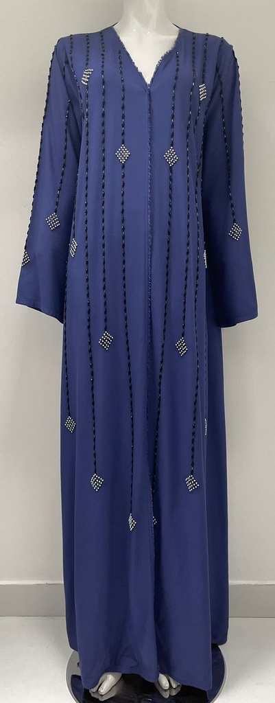 Chic Abaya Adorned with Vibrant Beads 