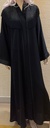 Embellished abaya with a shiny tassel
