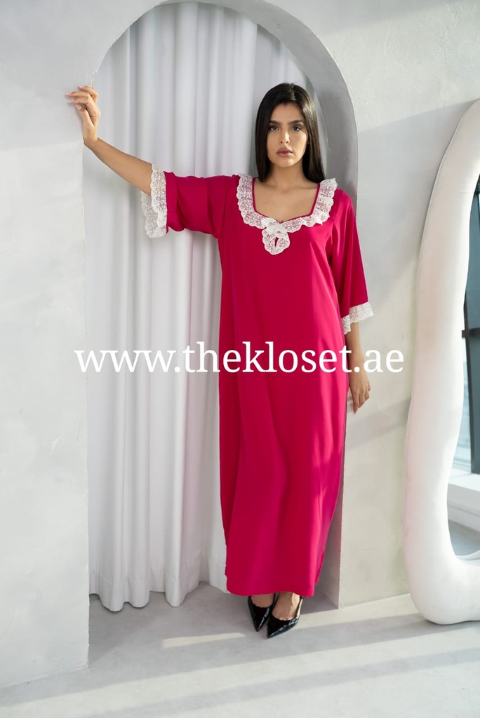 Fashionable Lace Jalabiya Dress  