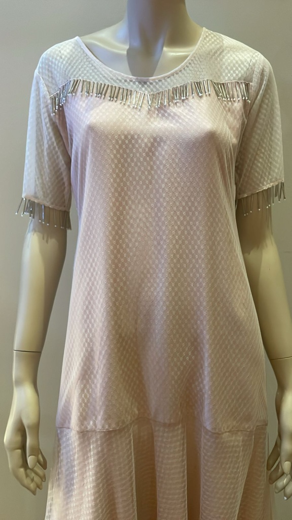 Mesh Pleated Dress