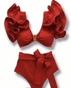Gorgeous Two-Piece Bikini Ruffles Swimsuit