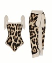 Leopard Print Swimsuit Set