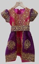 Gorgeous Traditional Girl Frock - Pink & Purple