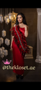 Chic Evening Dress with Feathers and Crystal Embellishment
