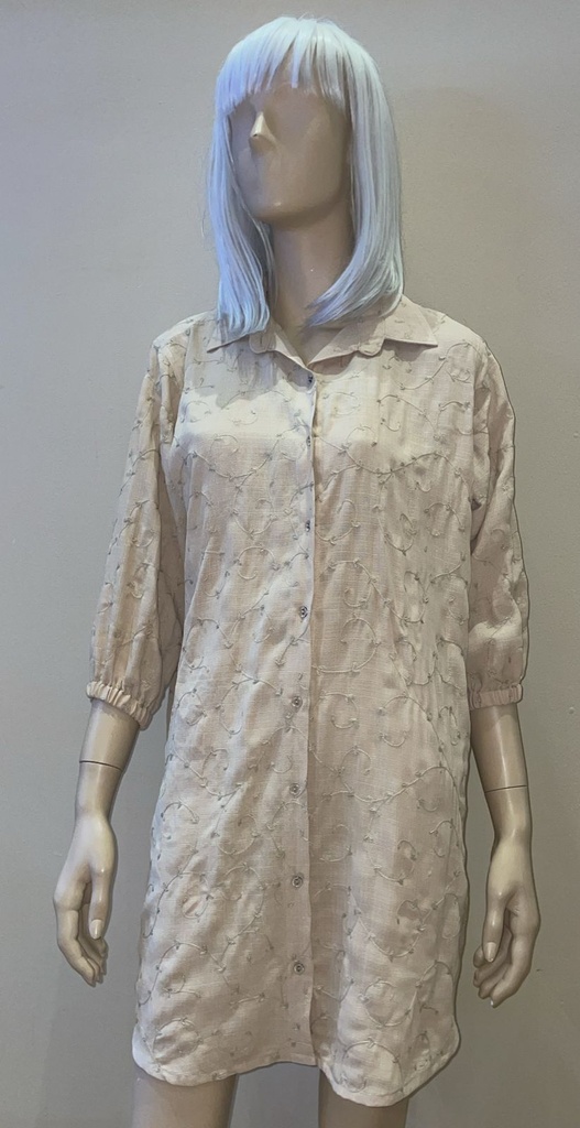 Button Down Shirt Linen Dress 