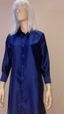 Glamorous Satin Shirt Dress Blue 
