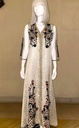 Arabic Caftan Set two-piece Adorned with Flowers Accents