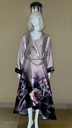 Stylish Open Front Dress with  Floral Print 