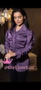  Elegant Ruffle Satin Blouse