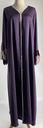 Purple Velvety Pearly Sleeves Abaya 