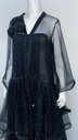 Wedding Ruffle Mesh Abaya 