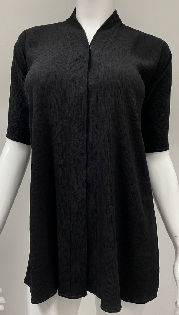 Elegant V-Neck Black Blouse 