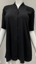 Elegant V-Neck Black Blouse 