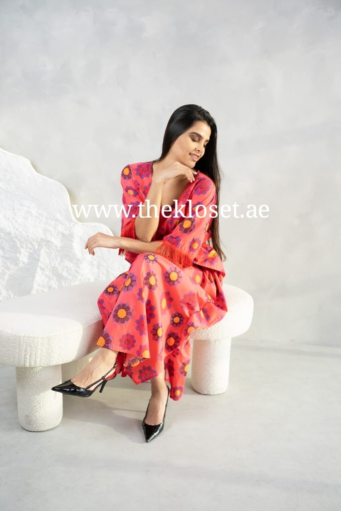 فستان رائع منقوش بالزهور