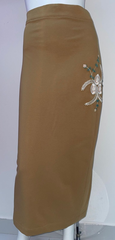 Exquisite Embroidered Cotton Skirt