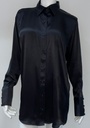  Elegant Black Satin Blouse