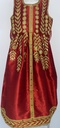 Cute Young Lady Dress With Golden Embroidered 