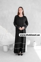 Elegantly Embellished Sequin Black Abaya
