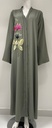 Stylish Rose-Embroidered Abaya 