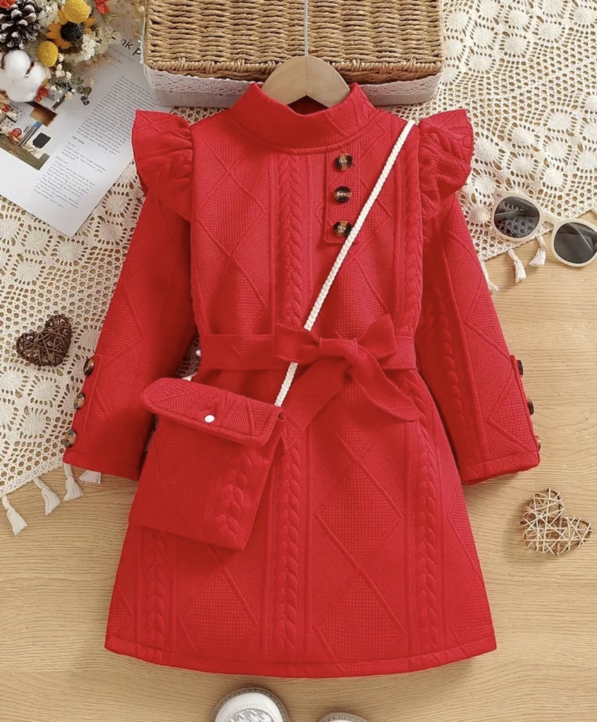 Tunic style winter Dress & Tote
