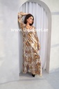 Glamorous Golden Sequined Kandora Dress