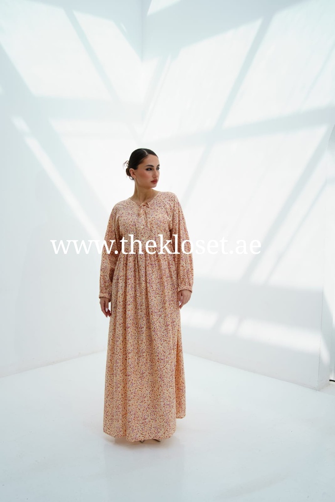 Floral Print Smocked dress 