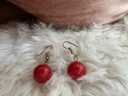 Colored Ball Earrings