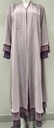 Lavender Chiffon Embellished Gemstone Abaya