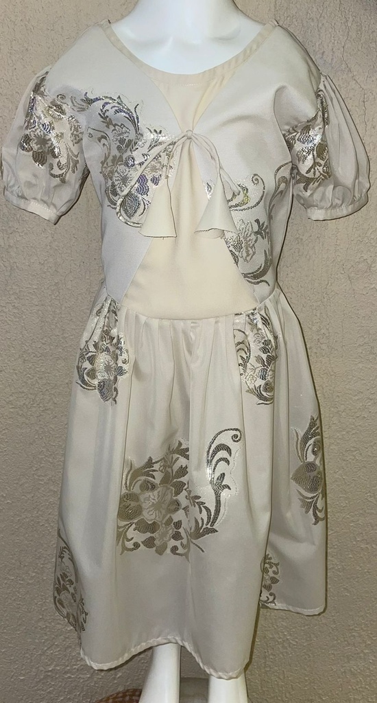 Girls Floral Puff Sleeve Dress 