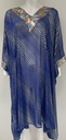 Silky Dress With Silver Sequins Design